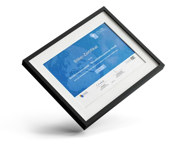 Silber-Tabakfrei-Zertifikat Reha-Zentrum Alland