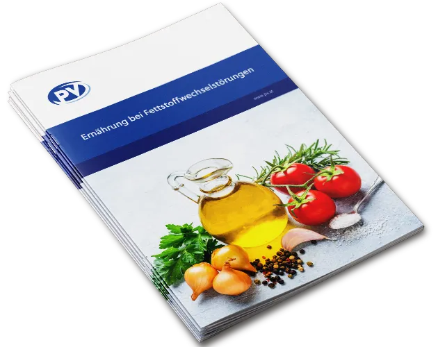 Titelbild Broschüre: Ernährung bei Fettstoffwechselstörungen